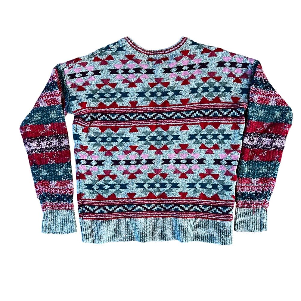 Aeropostale Fair Isle Crewneck Sweater | S